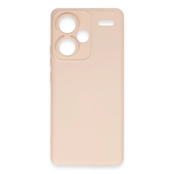 Mey İthalat®   Redmi Note 13 Pro Plus Kılıf Nano içi Kadife Silikon - Pudra