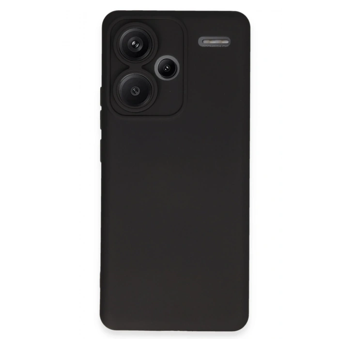 Mey İthalat®   Redmi Note 13 Pro Plus Kılıf Nano içi Kadife Silikon - Siyah