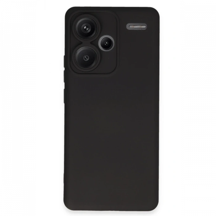 Mey İthalat®   Redmi Note 13 Pro Plus Kılıf Nano içi Kadife Silikon - Siyah