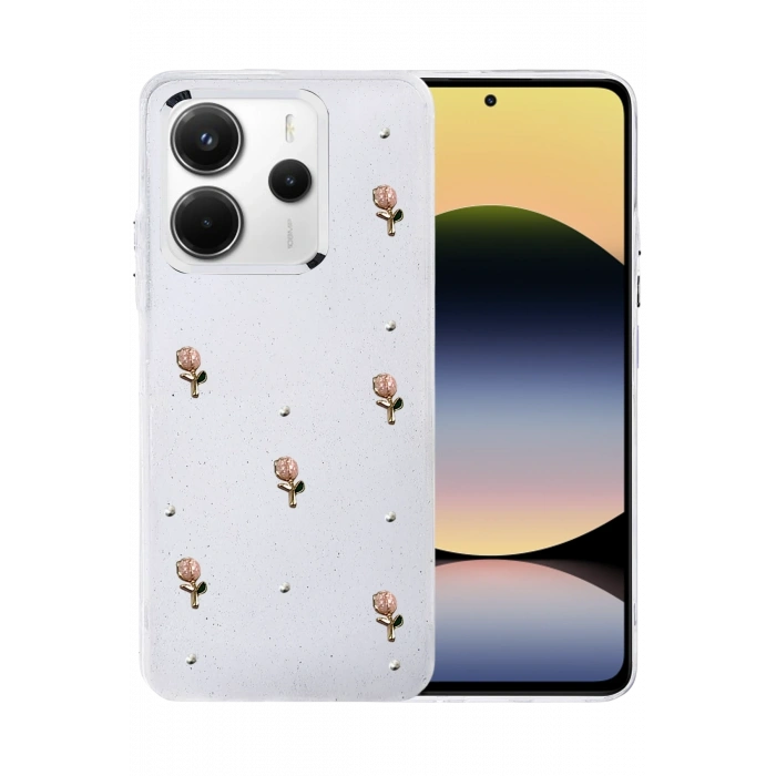 Mey İthalat®   Redmi Note 14 4G Fiyonk Desenli Kapak - Desen 6