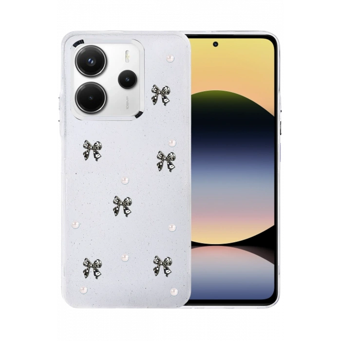 Mey İthalat®   Redmi Note 14 4G Fiyonk Desenli Kapak - Desen 8