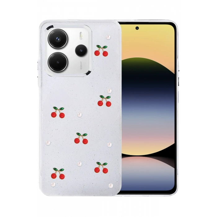 Mey İthalat®   Redmi Note 14 4G Fiyonk Desenli Kapak - Desen 9