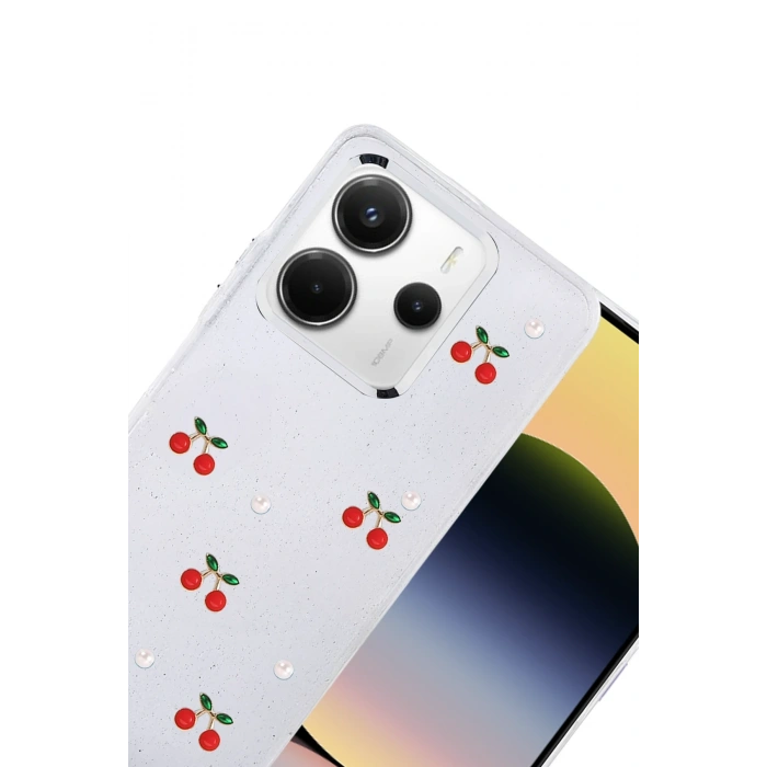 Mey İthalat®   Redmi Note 14 4G Fiyonk Desenli Kapak - Desen 9