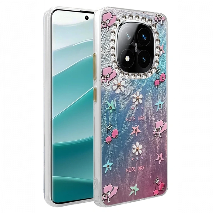Mey İthalat®   Redmi Note 14 Pro 4G Kılıf Blade Aynalı Desenli Kapak - Desen 4