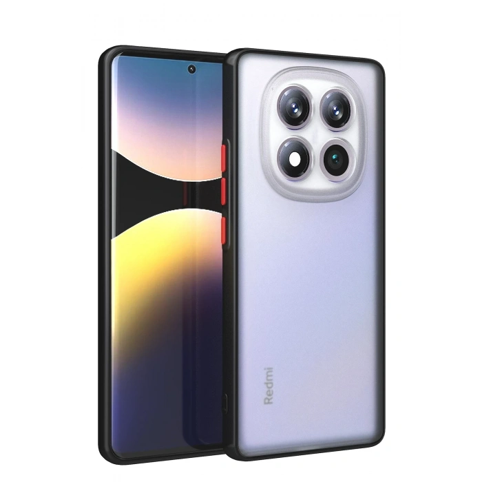 Mey İthalat®   Redmi Note 14 Pro 4G Kılıf Montreal Silikon Kapak - Siyah