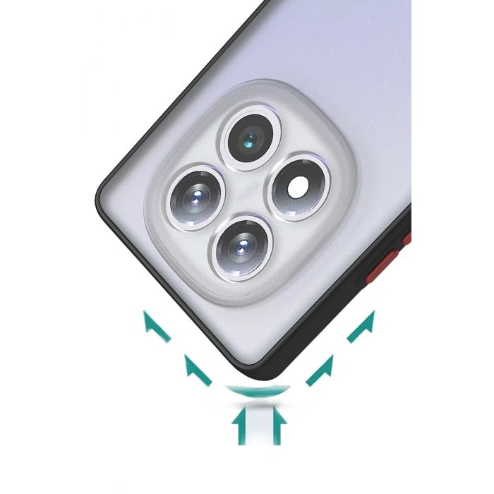 Mey İthalat®   Redmi Note 14 Pro 4G Kılıf Montreal Silikon Kapak - Siyah