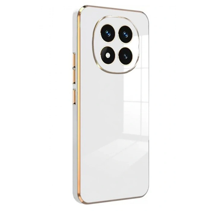 Mey İthalat®   Redmi Note 14 Pro 4G Kılıf Volet Silikon - Beyaz