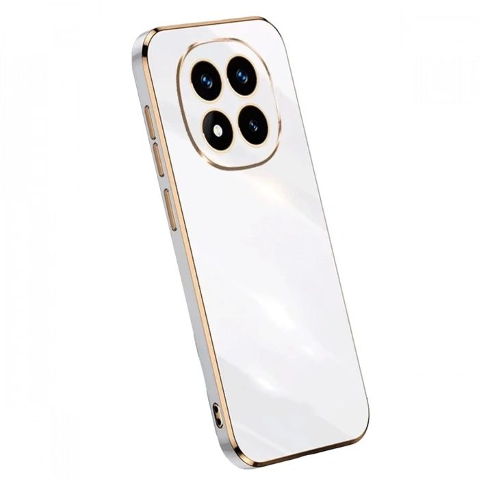 Mey İthalat®   Redmi Note 14 Pro Plus Kılıf Volet Silikon - Beyaz
