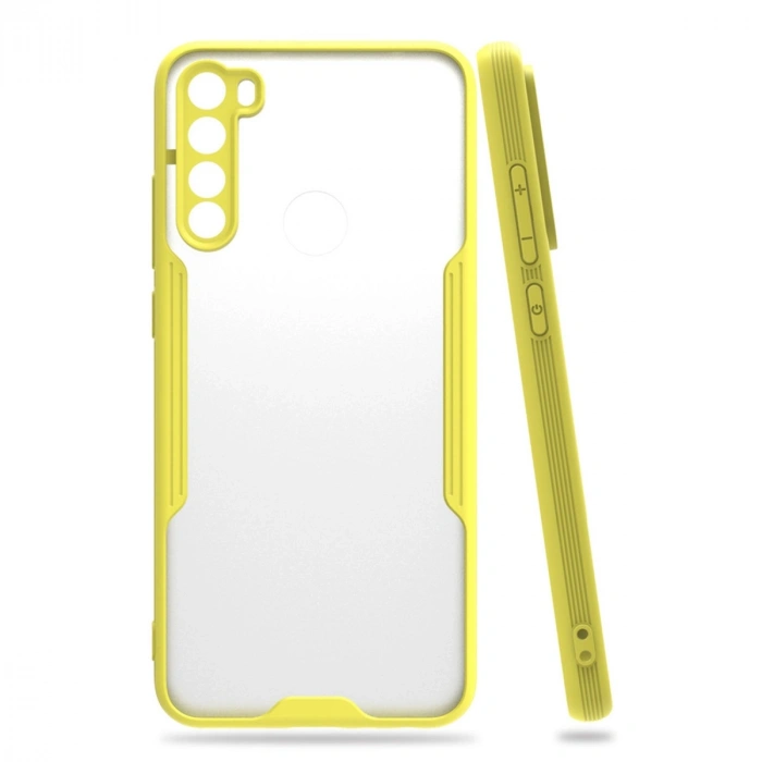 Mey İthalat®   Redmi Note 8 Kılıf Platin Silikon - Sarı