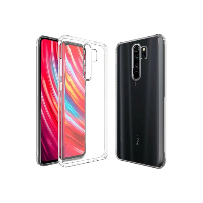 Mey İthalat®   Redmi Note 8 Pro Kılıf Lüx Şeffaf Silikon
