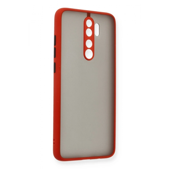 Mey İthalat®   Redmi Note 8 Pro Kılıf Montreal Silikon Kapak - Kırmızı