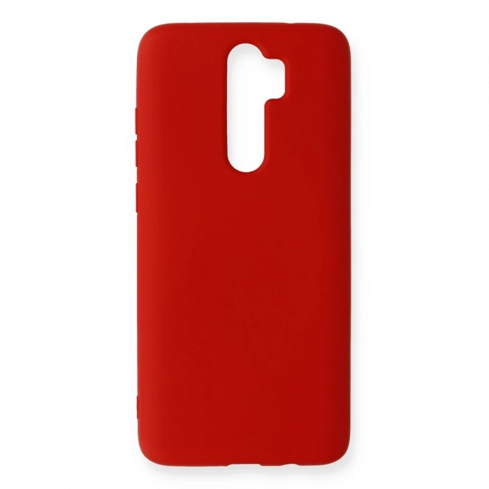 Mey İthalat®   Redmi Note 8 Pro Kılıf Nano içi Kadife Silikon - Kırmızı
