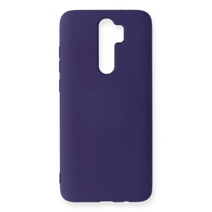 Mey İthalat®   Redmi Note 8 Pro Kılıf Nano içi Kadife Silikon - Mor
