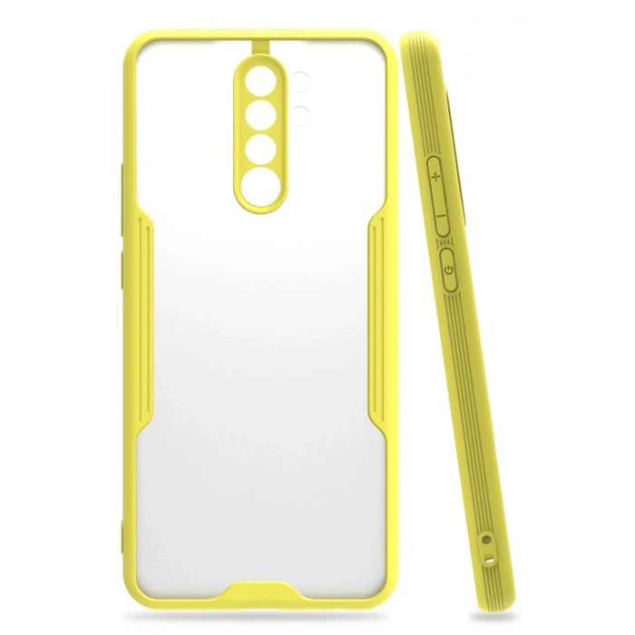Mey İthalat®   Redmi Note 8 Pro Kılıf Platin Silikon - Sarı