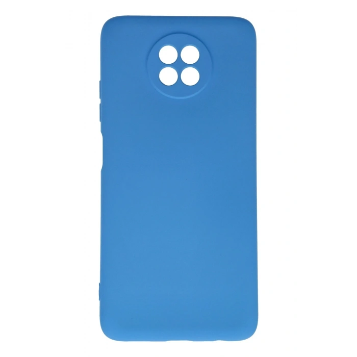 Mey İthalat®   Redmi Note 9 5G Kılıf Nano içi Kadife Silikon - Mavi