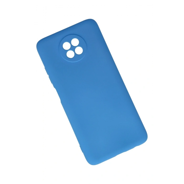 Mey İthalat®   Redmi Note 9 5G Kılıf Nano içi Kadife Silikon - Mavi