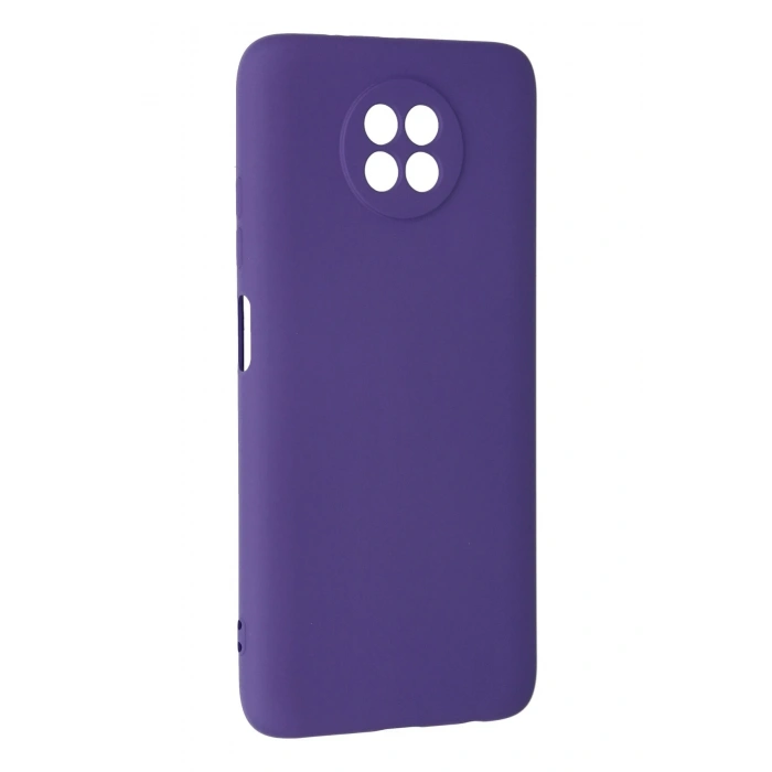 Mey İthalat®   Redmi Note 9 5G Kılıf Nano içi Kadife Silikon - Mor