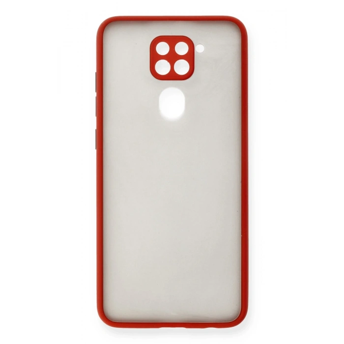 Mey İthalat®   Redmi Note 9 Kılıf Montreal Silikon Kapak - Kırmızı