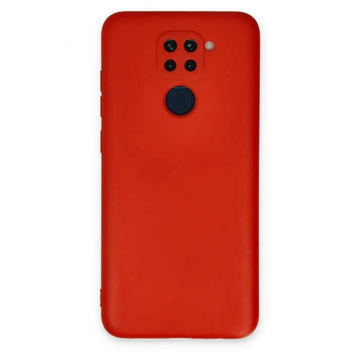 Mey İthalat®   Redmi Note 9 Kılıf Nano içi Kadife Silikon - Kırmızı