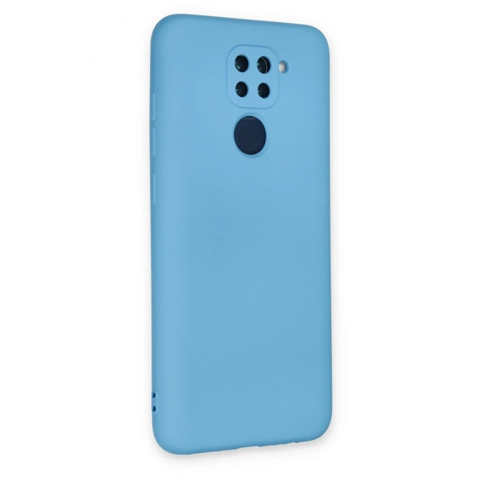 Mey İthalat®   Redmi Note 9 Kılıf Nano içi Kadife Silikon - Mavi