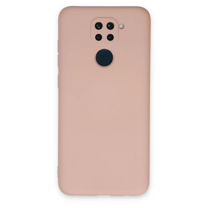 Mey İthalat®   Redmi Note 9 Kılıf Nano içi Kadife Silikon - Pudra