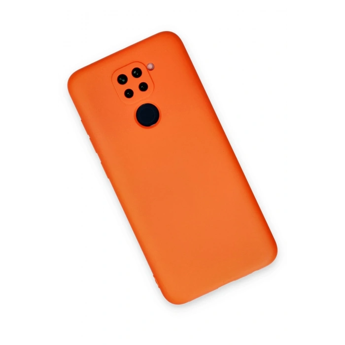 Mey İthalat®   Redmi Note 9 Kılıf Nano içi Kadife Silikon - Turuncu