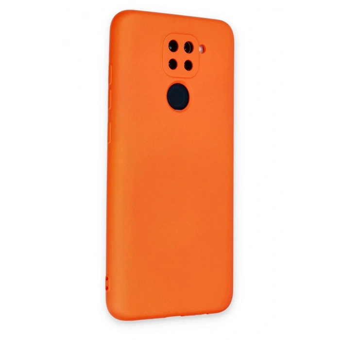 Mey İthalat®   Redmi Note 9 Kılıf Nano içi Kadife Silikon - Turuncu