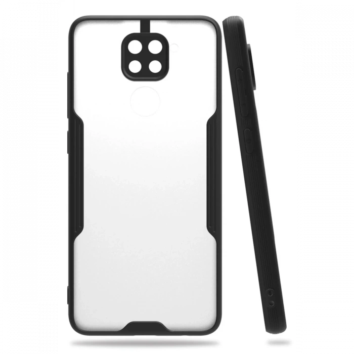 Mey İthalat®   Redmi Note 9 Kılıf Platin Silikon - Siyah