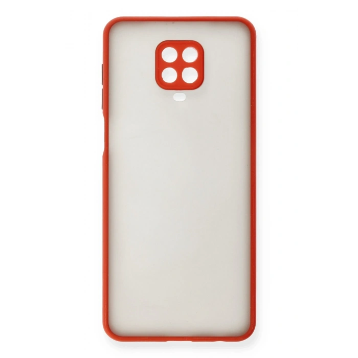 Mey İthalat®   Redmi Note 9 Pro Kılıf Montreal Silikon Kapak - Kırmızı