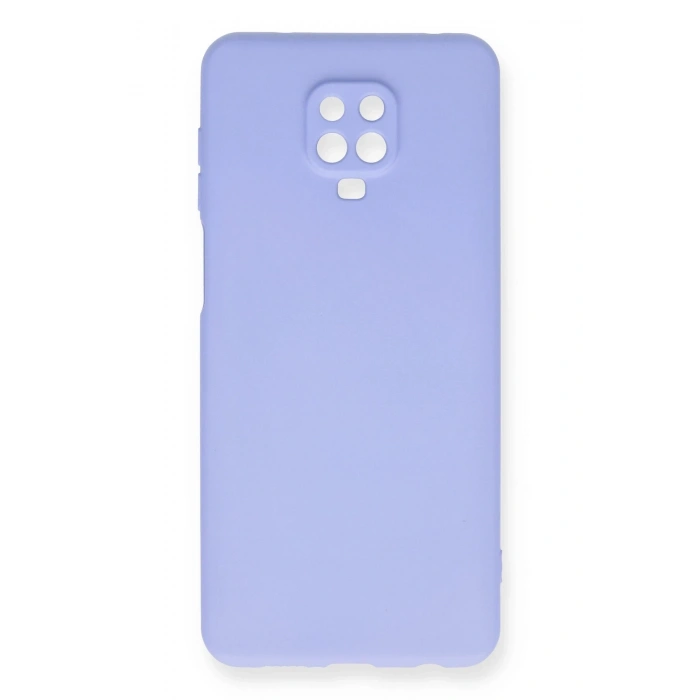 Mey İthalat®   Redmi Note 9 Pro Kılıf Nano içi Kadife Silikon - Lila
