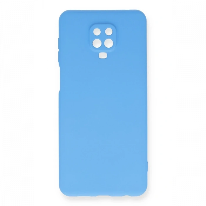 Mey İthalat®   Redmi Note 9 Pro Kılıf Nano içi Kadife Silikon - Mavi