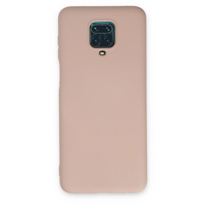 Mey İthalat®   Redmi Note 9 Pro Kılıf Nano içi Kadife Silikon - Pudra