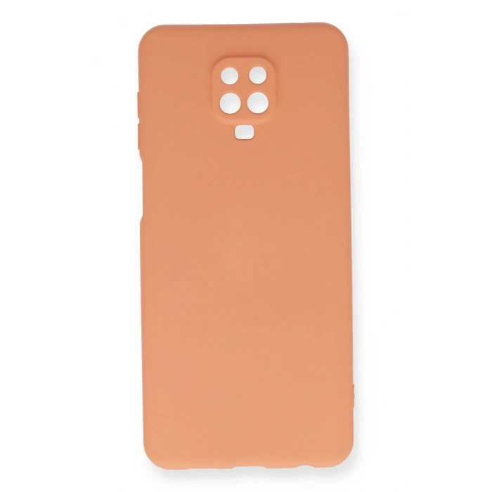 Mey İthalat®   Redmi Note 9 Pro Kılıf Nano içi Kadife Silikon - Turuncu