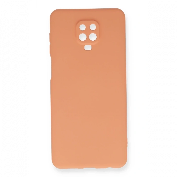 Mey İthalat®   Redmi Note 9 Pro Kılıf Nano içi Kadife Silikon - Turuncu