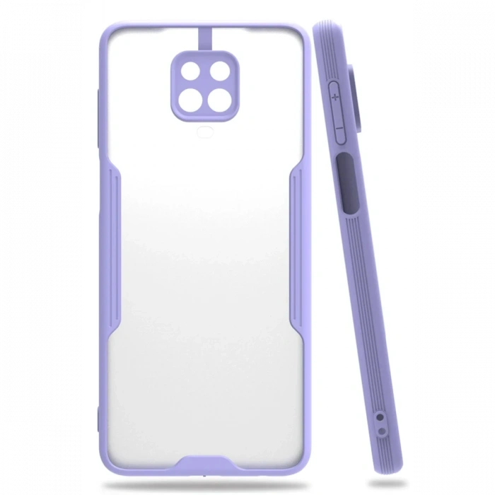 Mey İthalat®   Redmi Note 9S Kılıf Platin Silikon - Lila