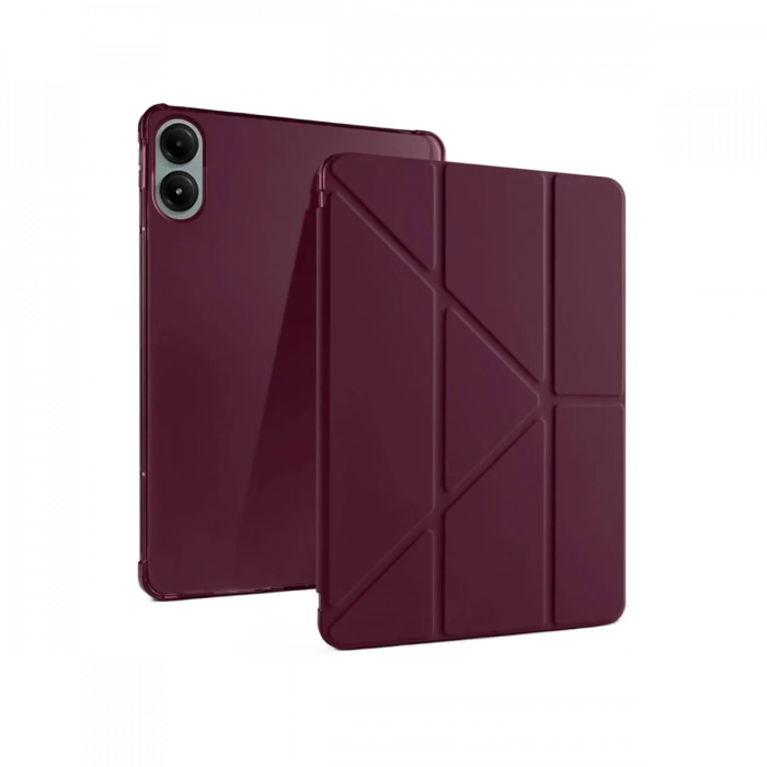 Mey İthalat®   Redmi Pad Pro 12.1 Kılıf Kalemlikli Mars Tablet Kılıfı - Mürdüm