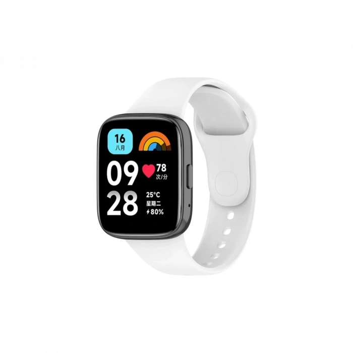 Mey İthalat®   Redmi Watch 3 Active Klasik Kordon - Beyaz