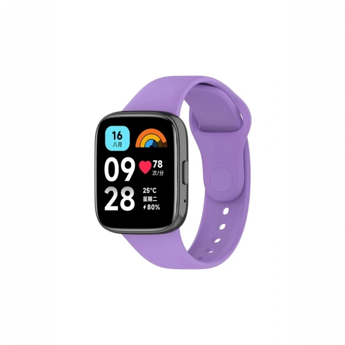 Mey İthalat®   Redmi Watch 3 Active Klasik Kordon - Lila