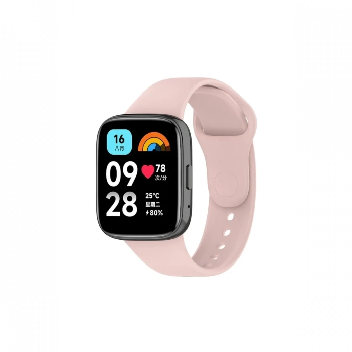 Mey İthalat®   Redmi Watch 3 Active Klasik Kordon - Pudra