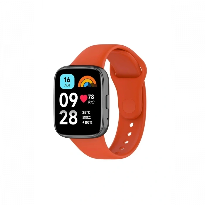 Mey İthalat®   Redmi Watch 3 Active Klasik Kordon - Turuncu