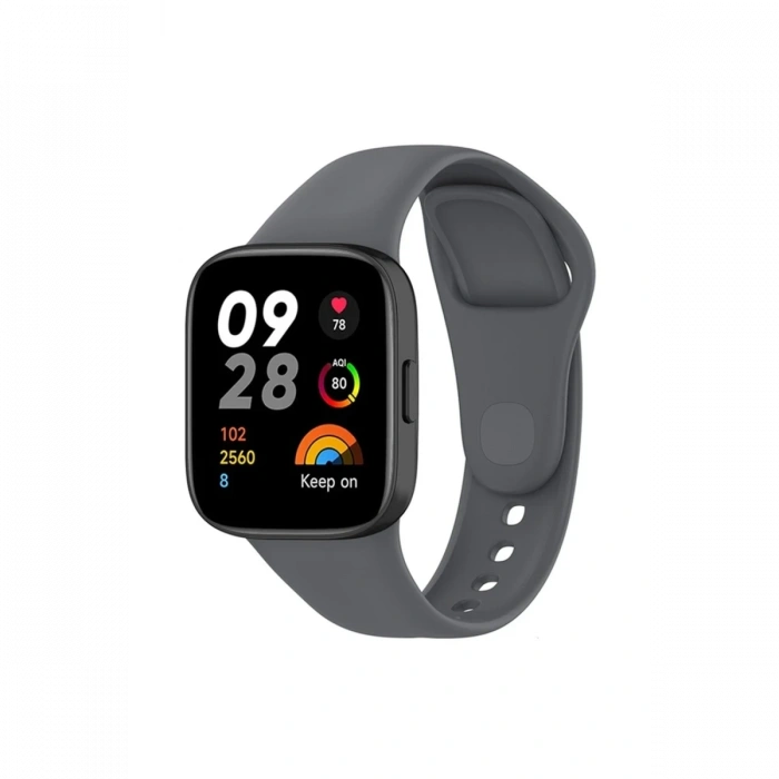 Mey İthalat®   Redmi Watch 3 Klasik Kordon - Füme