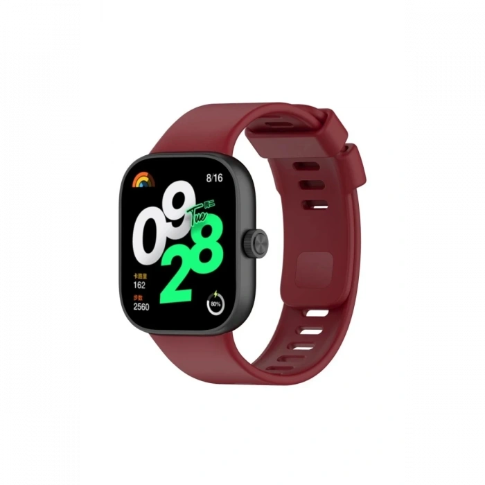 Mey İthalat®   Redmi Watch 4 Klasik Kordon - Bordo