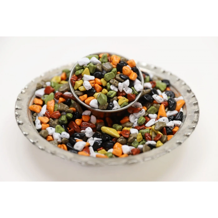 Mey İthalat® Renkli Draje Çakıltaşı 1000 Gr (1 Kg)