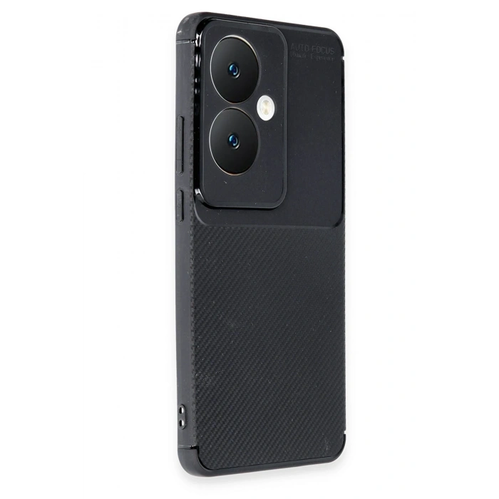 Mey İthalat®   Reno 11F Kılıf Auto Focus Karbon Kapak - Siyah