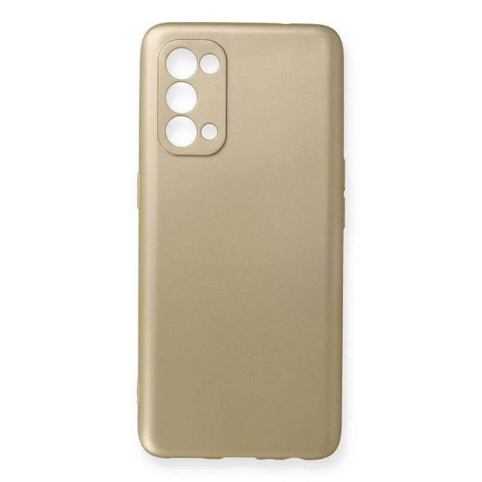 Mey İthalat®   Reno 5 Pro Kılıf First Silikon - Gold