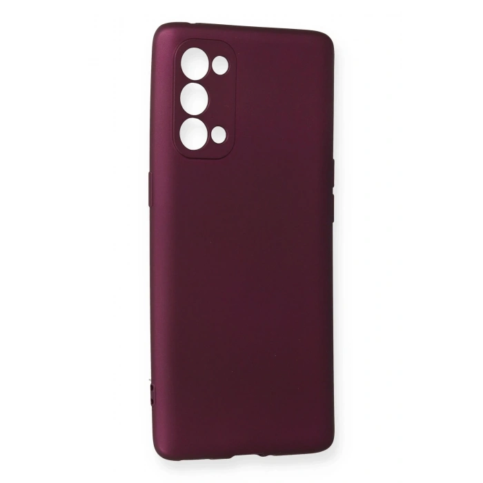 Mey İthalat®   Reno 5 Pro Kılıf First Silikon - Mürdüm