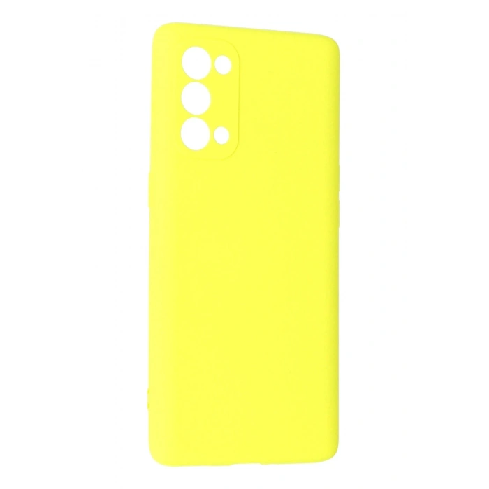 Mey İthalat®   Reno 5 Pro Kılıf First Silikon - Sarı
