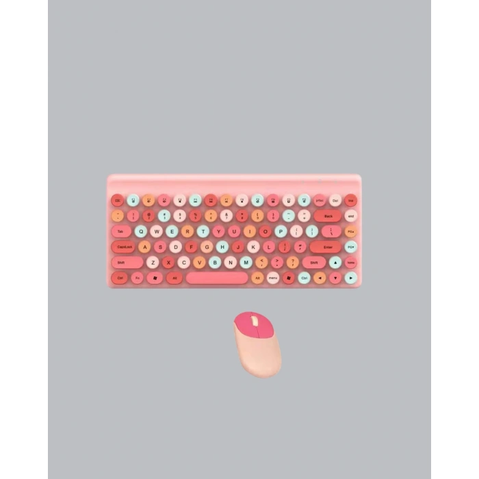Mey İthalat® Retro Tarz Bluetooth 5.1 Klavye – Win/OSX/Android/iOS Uyumlu