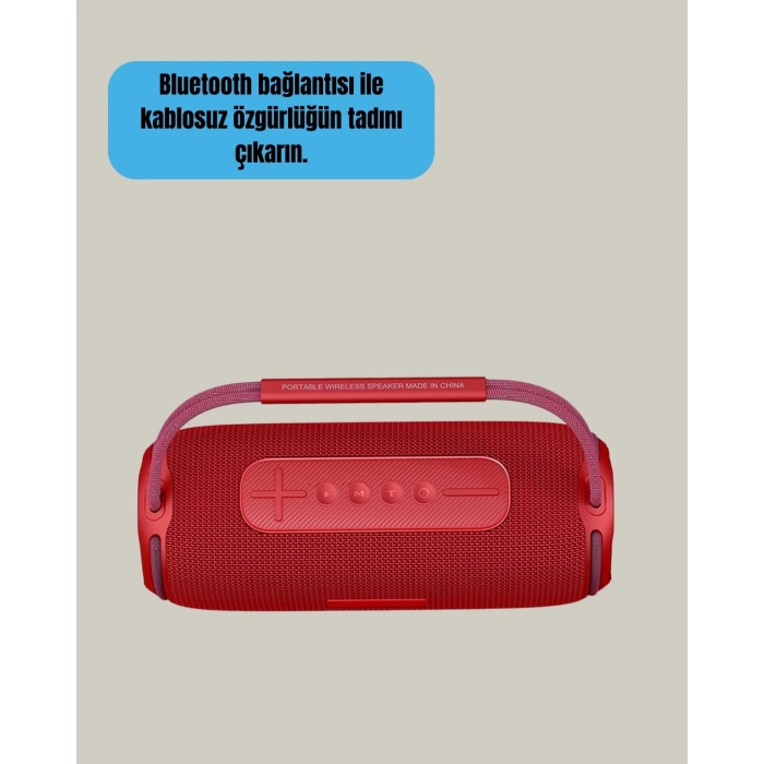 Mey İthalat® RGB LED Işıklı 20W Taşınabilir Hoparlör Bluetooth 5.3 + Type-C Şarj