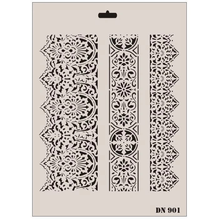 Mey İthalat® Rich Dantel Seri DN-901 Stencil 35x25 cm